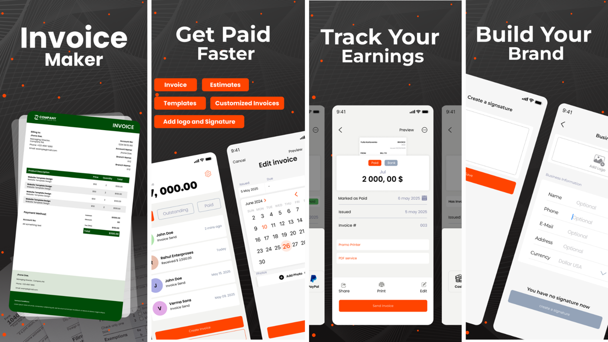 Invoice Maker — app screenshot